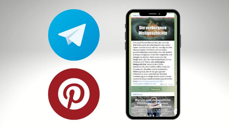 Pinterest und Telegram Raik Garve