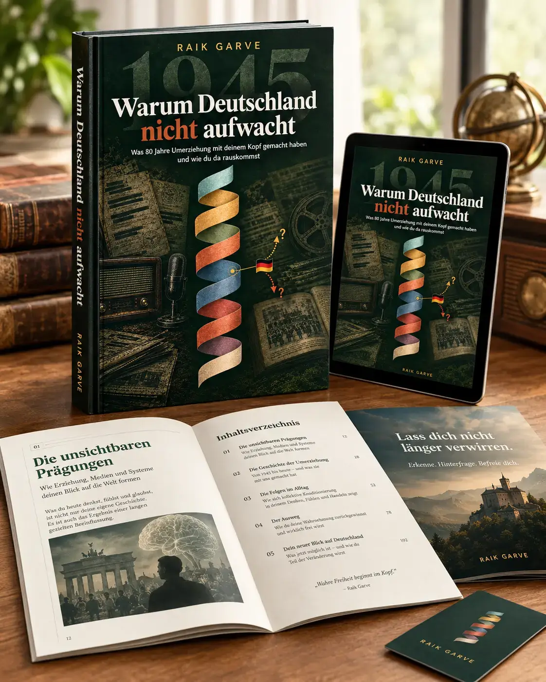 Der Report Warum Deutschland nicht aufwacht als Buch, auf dem Tablet und als Heft